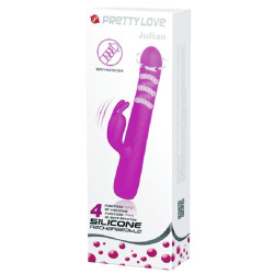 Pretty Love Rabbit à rotation Julian Pretty Love 12 x 2.5 cm Violet
